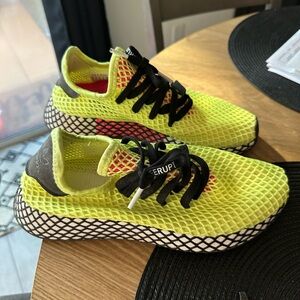 adidas Neon Yellow Athletic Shoes
